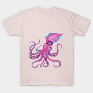 Kraken Octopus Purple Design T-Shirt